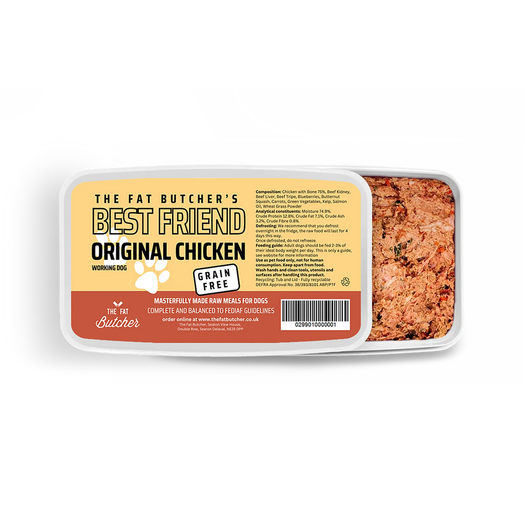 Fat Butcher's Best Friend Dog Food - Original Chicken - 12x500g Dog Food