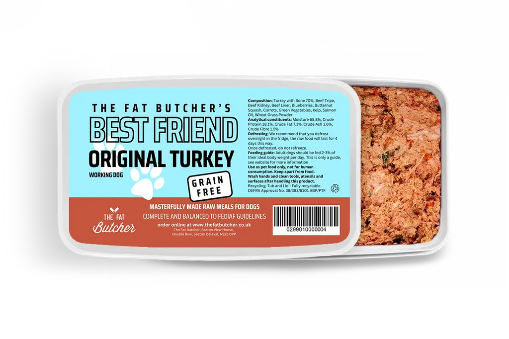 Fat Butcher's Best Friend Dog Food - Original Turkey 500g Dog Food